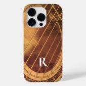 Monogrammatische akoestische gitaar Case-Mate iPhone case (Achterkant)