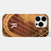 Monogrammatische akoestische gitaar Case-Mate iPhone case (Achterkant (horizontaal))