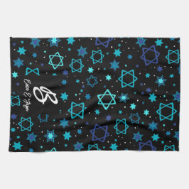 Monogrammatische Davidsster Theedoek