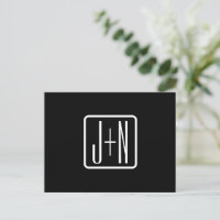 Monogrammatische Initialen | Zwart & Wit