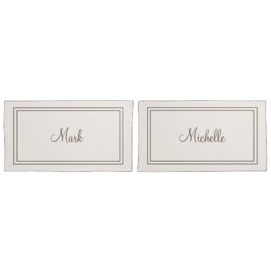 Monogrammatische Kussenslopen (Voorkant-Set)