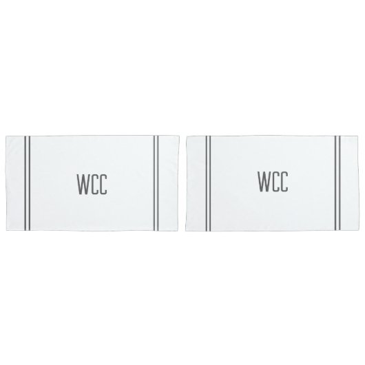 Monogrammatische Kussenslopen (Voorkant-Set)