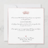 Monogramme de bricolage en D'or Remerciement Kaart (Achterkant)