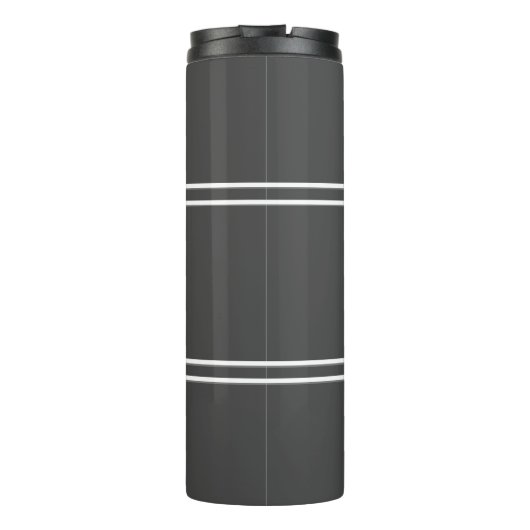 Monogramme Initialen Stijlvol reizen Drinkware Gre Thermosbeker (Achterkant)