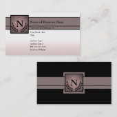 monogramme professional visitekaartje (Voorkant / Achterkant)