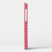 Monogramme Roze & Roze Koraal Bloem Case-Mate iPhone Case (Achterkant / Links)