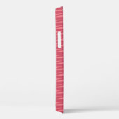 Monogramme Roze & Roze Koraal Bloem Case-Mate iPhone Case (Achterkant / Rechts)