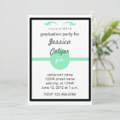 Monogrammed 2012 Graduation Party Kaart (Staand voorkant)
