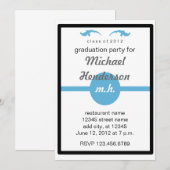 Monogrammed 2012 Graduation Party Kaart (Voorkant / Achterkant)