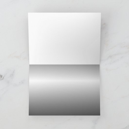 Monogrammed 25th Jubileum Silver Kaart (Binnen)