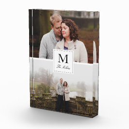 Monogrammed 2 Photo Collage Fotoblokken