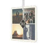 Monogrammed 4 Foto Aangepaste Collage Persoonlijk Luchtverfrisser (Links)