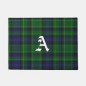 Monogrammed Abercrombie Tartan Gedekte deur Mat (Voorkant)