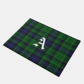 Monogrammed Abercrombie Tartan Gedekte deur Mat (Schuin)