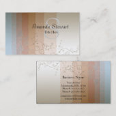 Monogrammed Abstract Visitekaartje (Voorkant / Achterkant)