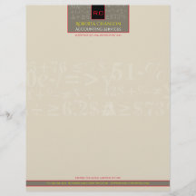 Monogrammed Accounting Letterhead