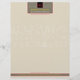 Monogrammed Accounting Letterhead Briefhoofd