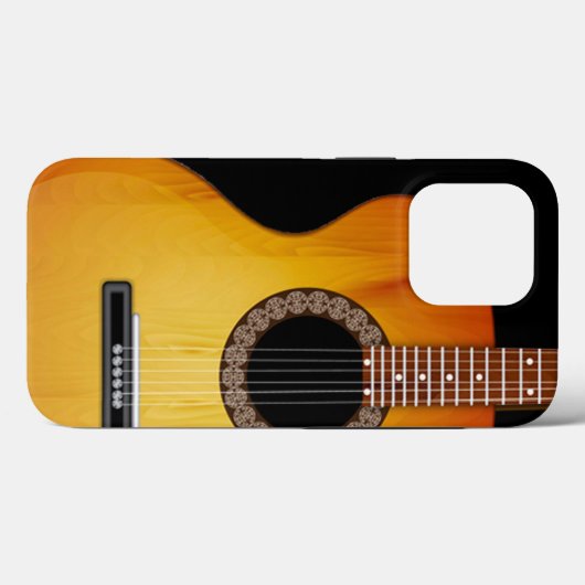 Monogrammed Acoustic Guitar Case-Mate iPhone Case (Achterkant (horizontaal))