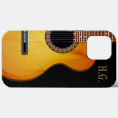 Monogrammed Acoustic Guitar Case-Mate iPhone Case (Achterkant (horizontaal))