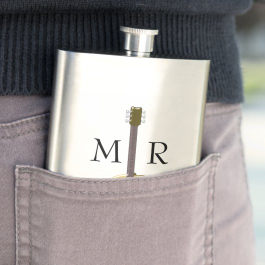 Monogrammed Acoustic Guitar Heupfles (Voorbeeld)