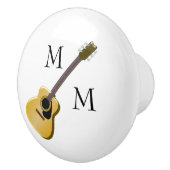 Monogrammed Acoustic Guitar Keramische Knop (Rechts)