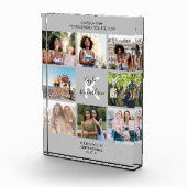 Monogrammed Afstuderen Citaat 8 Foto Collage Gray (Rechts)