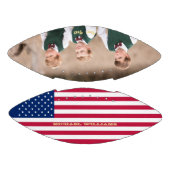 Monogrammed Amerikaans Vlaggenteam Fotopatriottisc American Football (Panelen)