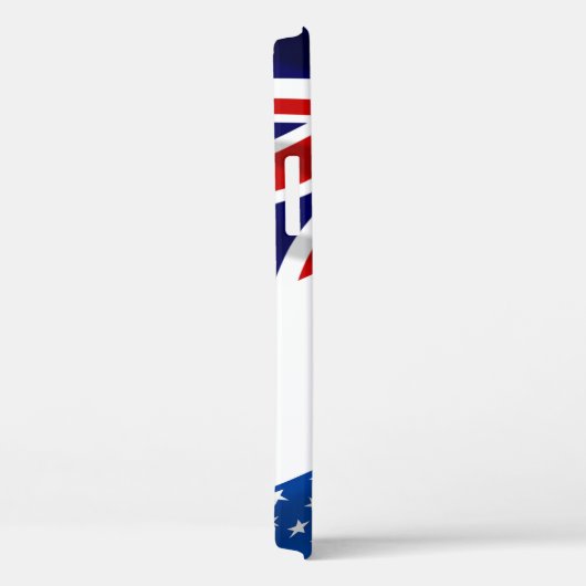 Monogrammed Amerikaanse Britse vlaggen Patriottisc Case-Mate iPhone Case (Achterkant / Rechts)