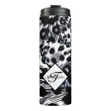 Monogrammed Animal Print
