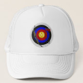 Monogrammed Archery Design Trucker Pet (Voorkant)