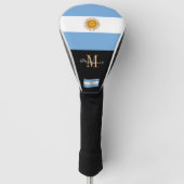 Monogrammed & Argentinië Vlaggengolfclubs Hoesjes Golfheadcover (Voorkant)