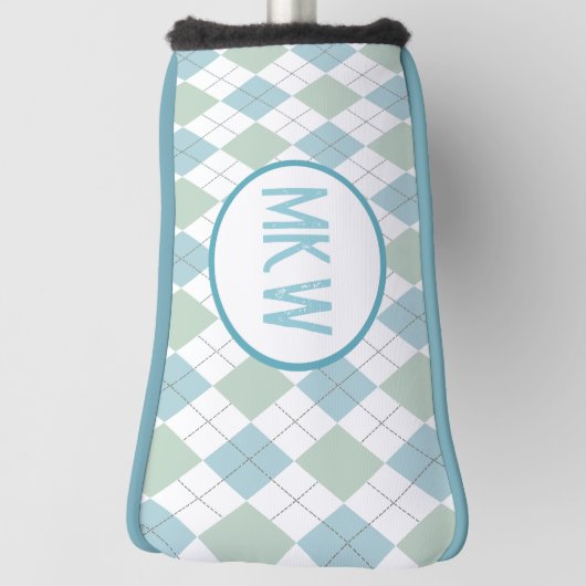 Monogrammed Argyle Golfheadcover (Draai 90)