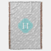 Monogrammed Arrows Pattern Deken (Voorkant Verticaal)