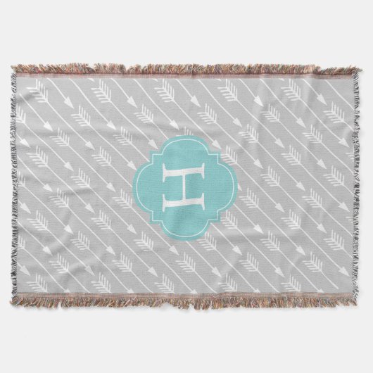 Monogrammed Arrows Pattern Deken (Voorkant)