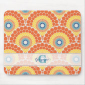 Monogrammed Art Deco Egeïsche Zomer Stralende Mand Muismat (Voorkant)