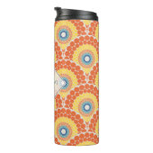 Monogrammed Art Deco Egeïsche Zomer Stralende Mand Thermosbeker (Geroteerd rechts)