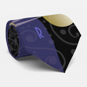 Monogrammed Art Deco Stropdas