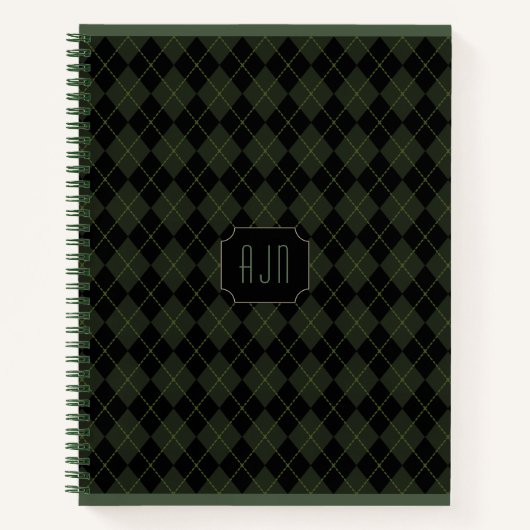 Monogrammed Art Sketchbook Journal Notitieboek (Voorkant)