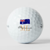 Monogrammed Australian Flag & Aussie Golf Balls Golfballen (Voorkant)
