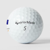 Monogrammed Australian Flag & Aussie Golf Balls Golfballen (Logo)