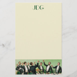 Monogrammed Bachelor Stationery Briefpapier