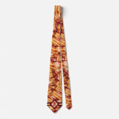 Monogrammed Bacon Pattern Funny Gag Gift Stropdas (Voorkant)