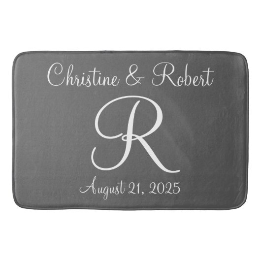 Monogrammed badmat (Voorkant)