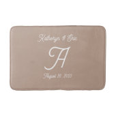 Monogrammed badmat (Voorkant)