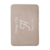 Monogrammed badmat (Voorkant Verticaal)