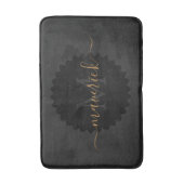 Monogrammed badmat met aangepaste naamstijl (Voorkant Verticaal)