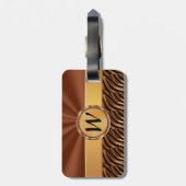 Monogrammed-Bagagelabels voor vrouwen Bagagelabel (Achterkant verticaal)