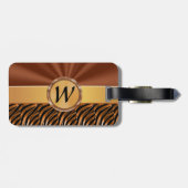 Monogrammed-Bagagelabels voor vrouwen Bagagelabel (Achterkant horizontaal)