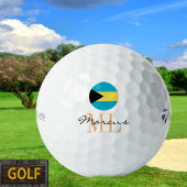 Monogrammed Bahamas Vlag & Bahamas Golf Ballen