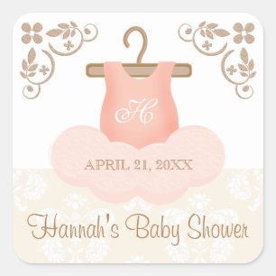 MONOGRAMMED BALLERINA TUTU PARTY FAVORIETE LABEL